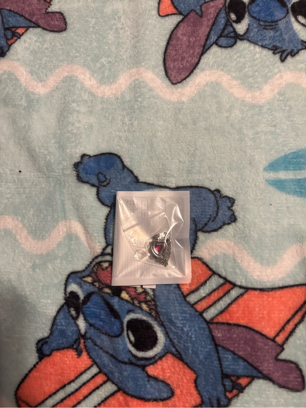 Heart Pendant Charm with Pink Gem